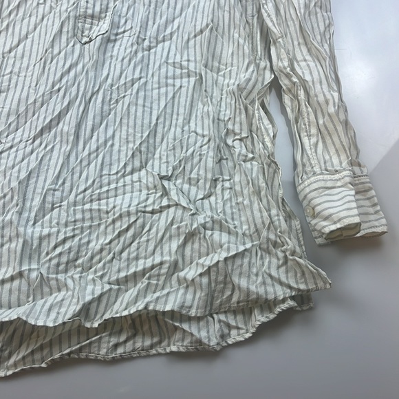 Aerie Striped Half Buttoned Shirt S120-1 - Picture 4 of 7